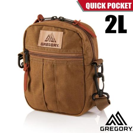 【美國 GREGORY】QUICK POCKET 2L 超輕可調式斜背包(可拆卸肩帶)/65459-E561 郊狼棕✿30E010